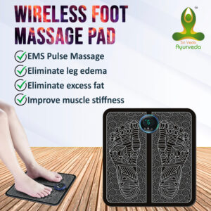 Foot-Massager-Pain-Relief-EMS-Massage-Rechargeable-Foot-and-body-Massager-Portable-Folding-Automatic-with-8-Mode-19-Intensity-for-Legs-Body-Hand-Therapy (AC)